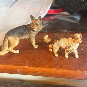 Set of Two Schliech Dogs